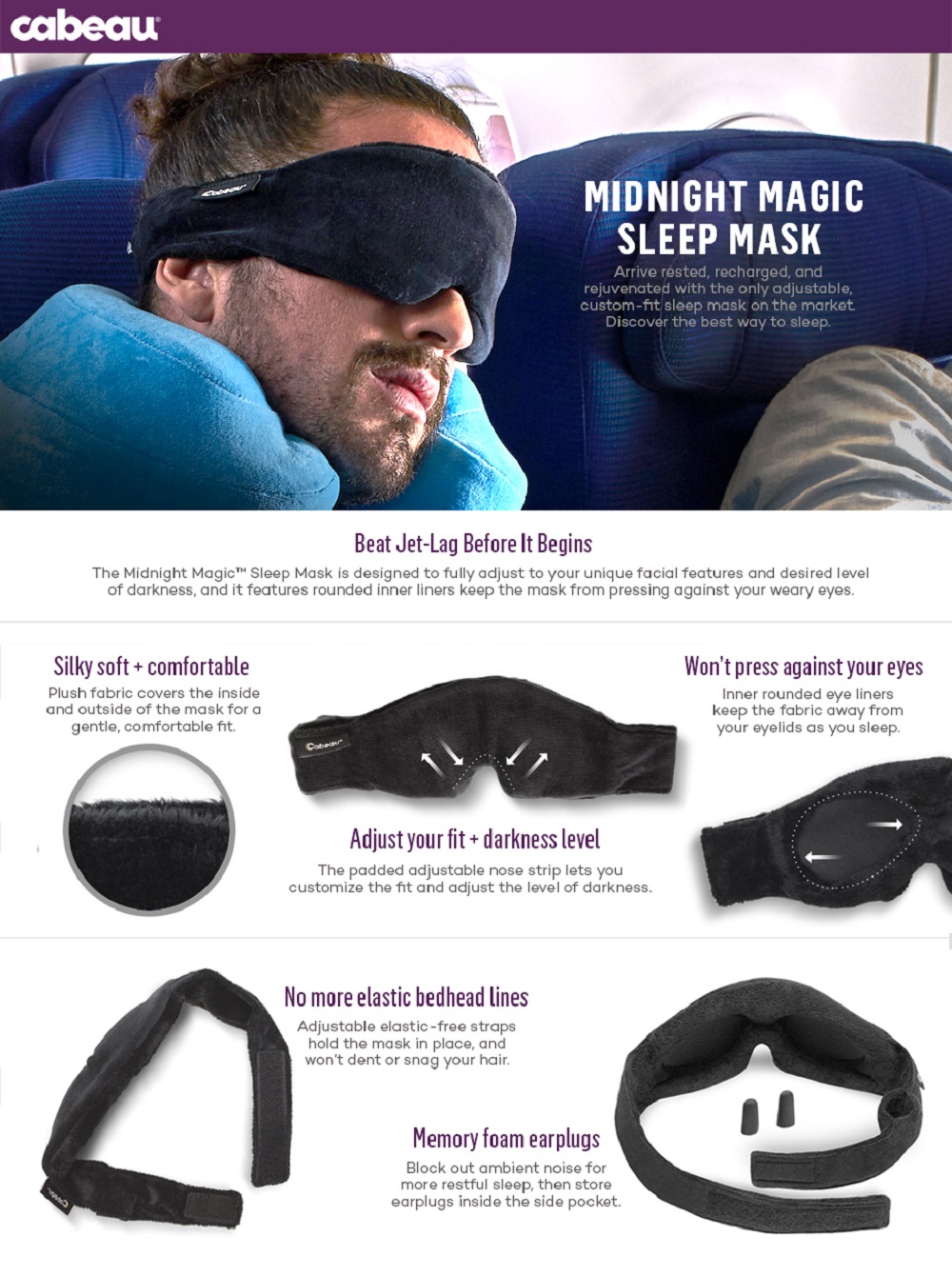 Cabeau Mindnight Magic Sleep Mask